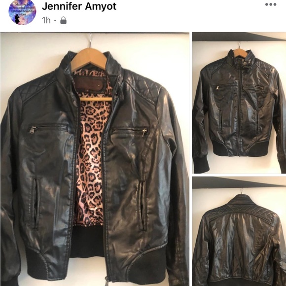 50% OFF BUNDLED🫶🏻CI SONO L Black Leather Style Jkt - Picture 4 of 8